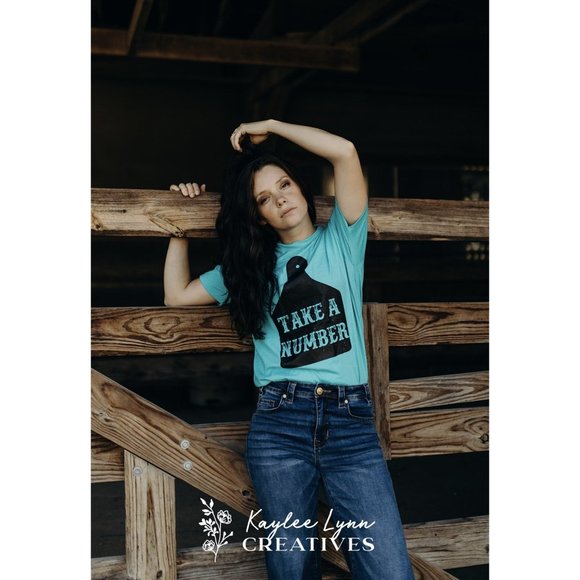 TAKE A NUMBER Handmade Graphic Tee - Picture 4 of 10